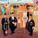 Georg Scholz  (1890-1945) fue un pintor expresionista alemán, adscrito a la Nueva Objetividad. Georg Scholz estaba entre un grupo de jóvenes artistas alemanes que vivieron la crueldad de la batalla de primera línea en la Primera Guerra Mundial y regresaron a casa para encontrar una economía debilitada y problemas políticos y sociales crecientes.